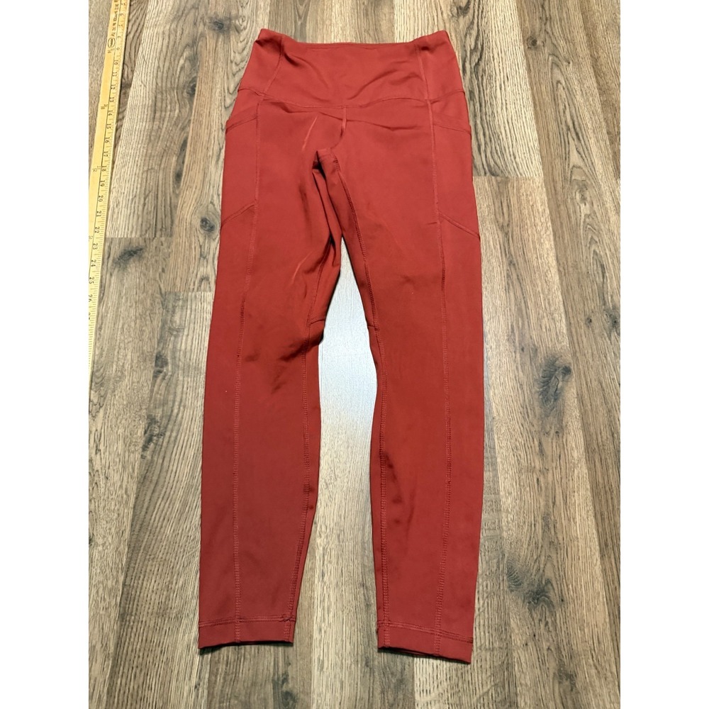 90 Degree by Reflex Pants, Womens Size Small, Orange, Pull On, Leggings, Stretch